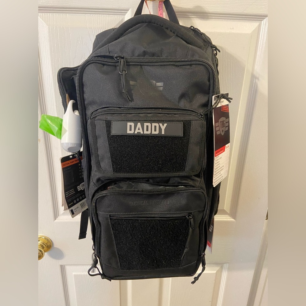 Tactical Baby Gear Diaper Bag/Backpack NWT plus bonus items